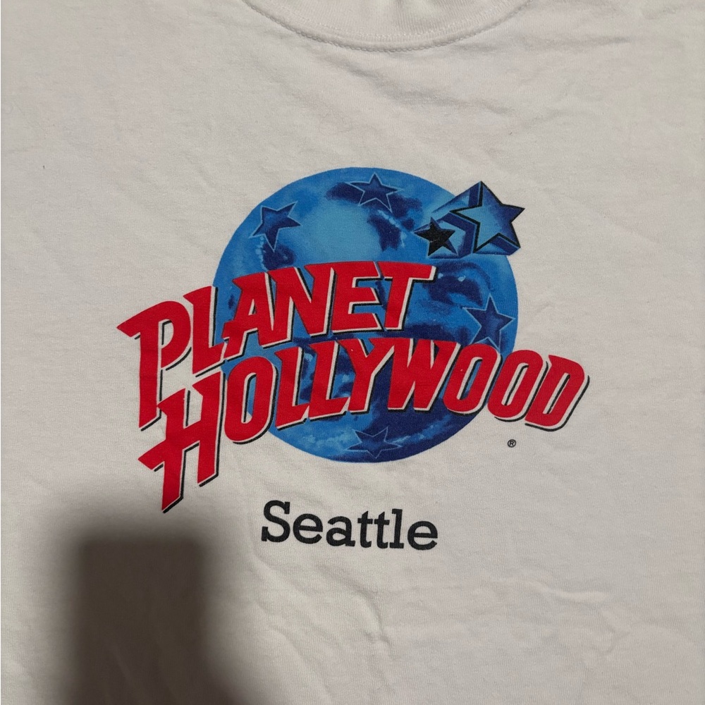VINTAGE Planet Hollywood Seattle White T-Shirt